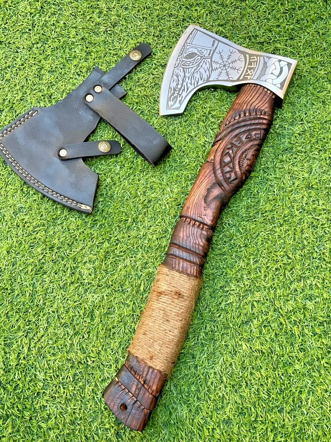 Hatched Axe Carbon Steel